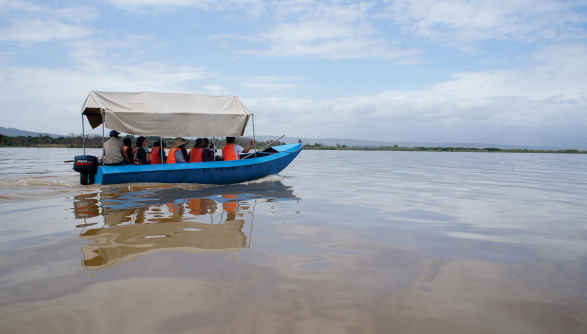 Boat trip to crocodile-market in Arba Minch, Ethiopia